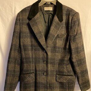 Signature Wool Dress/Business Jacket Velvet Collar Size 16